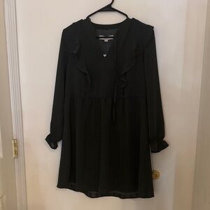 LOFT Charcoal Textured Blouse